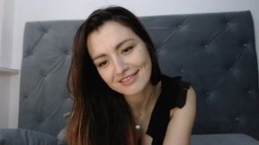 Pretty Burnet in Black Dress