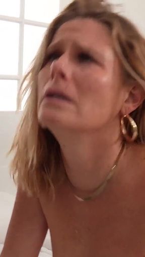 AuntJudysXXX - 50yo Mature Stepmom Reya Lovenlight Lets Her Stepson Pay His Debt in Cum