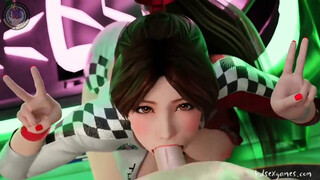 Mai Shiranui Racing Queen Blowjob Style (Maiden Masher) [The King of Fighters]