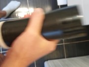 Fucking my pocket pussy and cumming