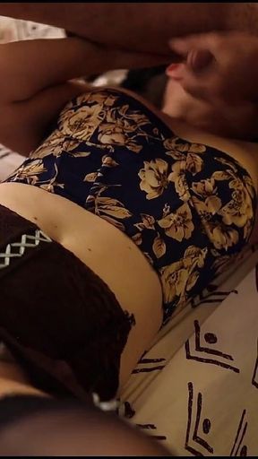 1637 - Amateur French Couple, Clothed Sex, Satin Lingerie
