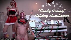 Candy Caning - Holiday Humiliation by Goddess Kyaa - 720p MP4