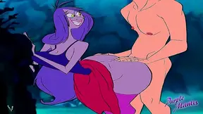 Curvy Enchantress Rides Wild with Madame Mim in Busty Hentai Delight