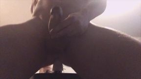 Muscular finnish guy riding a dildo