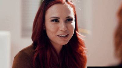 ADULT TIME - Redhead Babes Aidra Fox and Kenna James Scissor Until They ORGASM! SENSUAL LESBIAN SEX!