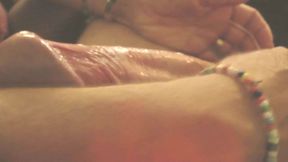 Swemature a cumslut gives cock massage and swallows cum, sucking out every last drop