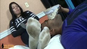 Dirty Insole (spitting) Sock Shake by Mistress Beh # SD MOBILE Girls Fetish Brazil