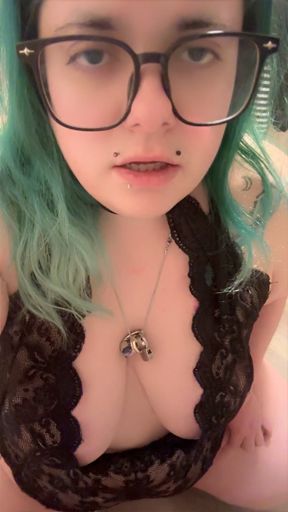 Playing with my pussy in the bathroom like a good girl