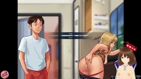 Gamer girl cheats on her dominant submissive boyfriend with mom-in-law