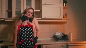 Stepmom humiliates stepdaughter with gloved hand over mouth