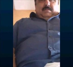 Fat Turkish Grandpa Strokes His Cock 2