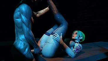 Pounding Cybernetic Ass Hard