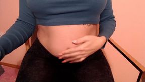 Playing with my belly fat
