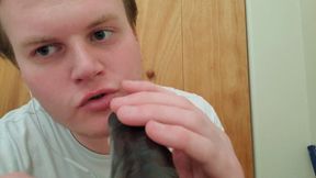 ASMR Gay Rubber Blowjob POV