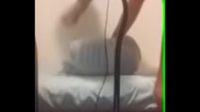 Eldar Fucks His Hairy Ass with a Toothbrush in Steamy Gay Masturbation Scene