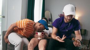 Sneaky Brunette Ignites Passion in Intimate Encounter