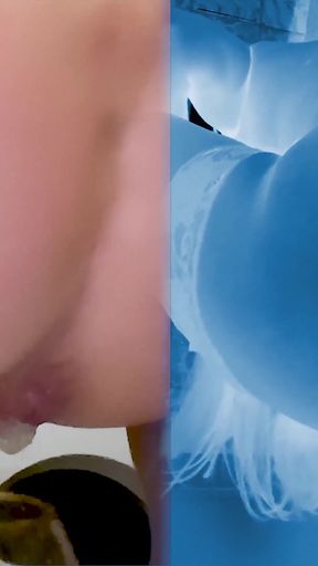 Sperm Drain 8. French MILF Drains Cum in Bathroom! X-ray Design.