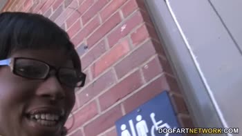 Taylor Starr's Petite Perfection Takes a Black Gloryhole Beast