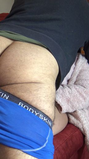 horny pregnant milf lets stepson cum inside her hairy pussy   Clip 1