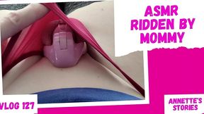 [femdom ] [asmr ] ridden by mommy - gentle femdom mommy feminizes you for a creampie