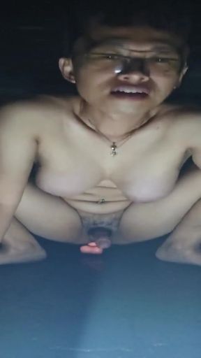 Epic moment from "Shemale At Dark Night Anal Masturbating"