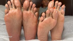 “OILY FOOTSIE WITH 100ktoes”