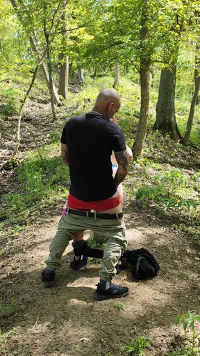 They fucked my hungry pussy while hiking!!!   Clip 2
