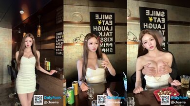 Slim Korean Bar Girl Big Tits Destroyed BBC Creampie After Work