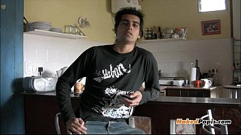 Cute Latin Top gets his ass played with and jacks off