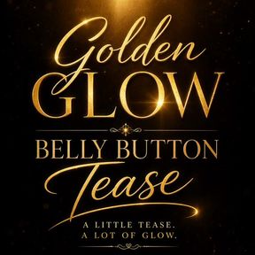 Golden Glow Belly Button Tease