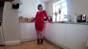 Tight little red dress