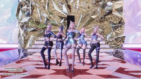 MMD MAVE - PANDORA Sexy Kpop Dance KDA Ahri Akali Kaisa Seraphine Evelynn League Of Legends 4K