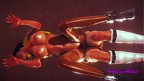 Cowboy Bebop Hentai 3D - Faye Valentine blowjob with cum in her mouth and fucking her