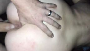 Massive mushroom cock&#x1F346; fills both tight holes