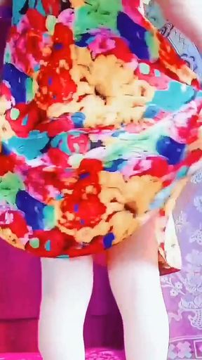 +18 Youtube Model Crossdresserkitty Sexy Villager Housewife Dress Long Stockings White BBW Femboy   Clip 1