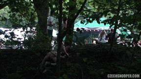 Czech Snooper 4 Festival Slut Fucked in Public During an Exhibitionist Hookup!