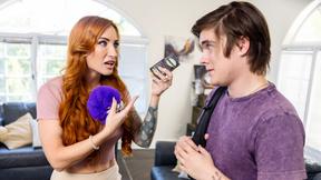 ”Huge dick stepson ravaged his horny big tits MILF stepmum without condom”