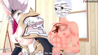 Noelle tastes cum on patreon after hoarding hoyoverse hentai