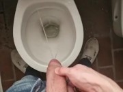 Pisciata in bagno pubblico