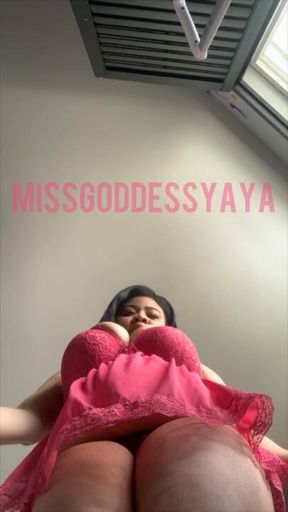 Towering Temptation: Tiny Loser at my ebony feet