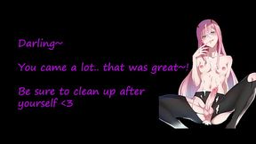 Zero Two Punishes You! Hentai Futa JOI Oral Anal Jerk to the beat