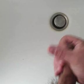 Wank with Cumshot 1 Bathroom Solo