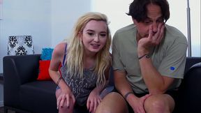 Erotique Entertainment - porn legend ERIC JOHN'_s 19-year-old blonde neighbor LEXI LORE catches him and joins him in cam feature show ErotiqueTVLive