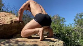 Slutty Butt Boy in Public Park