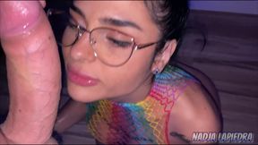 Horny latina returns home ready for passionate after class encounters