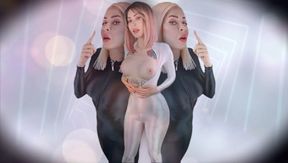 Goon for my sexy silky catsuit -  AROMA , GOONING , GOONER