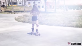 Real Teens - Lovely Teen Juniper Ren Knows How To Roller Skate And Ride Big Cocks