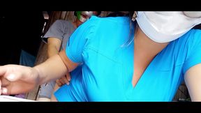 The Naughty Nurse Is Back! He Went to Put a Blister and Ended up Fucking the Patient