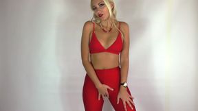 Spandex fetish with Jerk off instructions