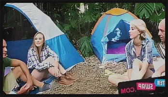 Blonde Teens Swap and Fuck Stepdads on Camping Trip